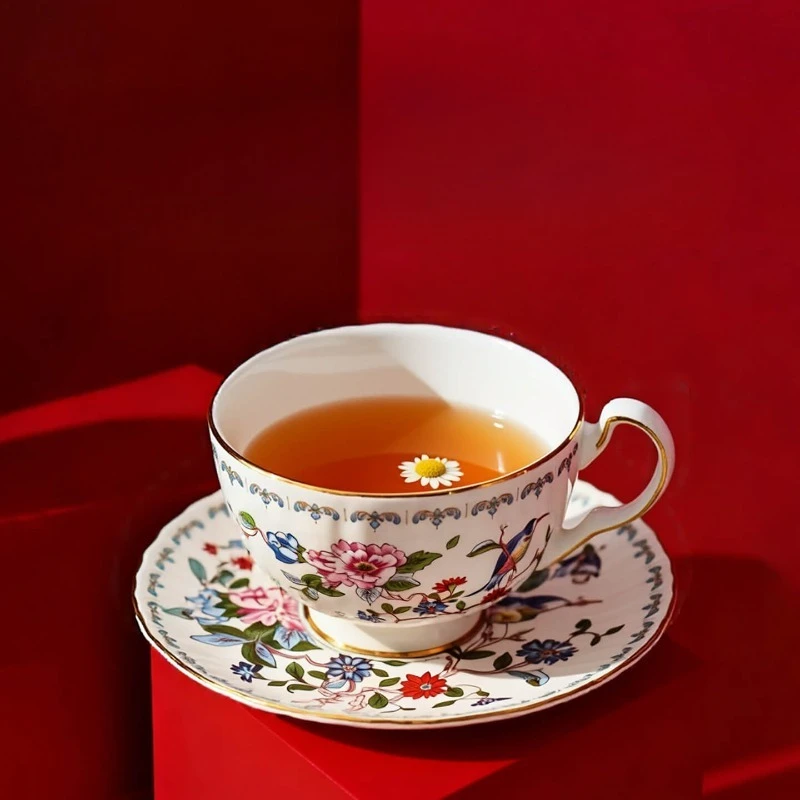 tea set, bone china coffee cup, European dish gift box.