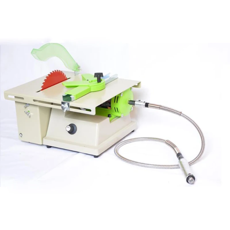 220V 1380W Multi-function DIY Desktop Mini Stone Polisher Grinding Engraving Jade Cutting Machine Woodworking Table Saw