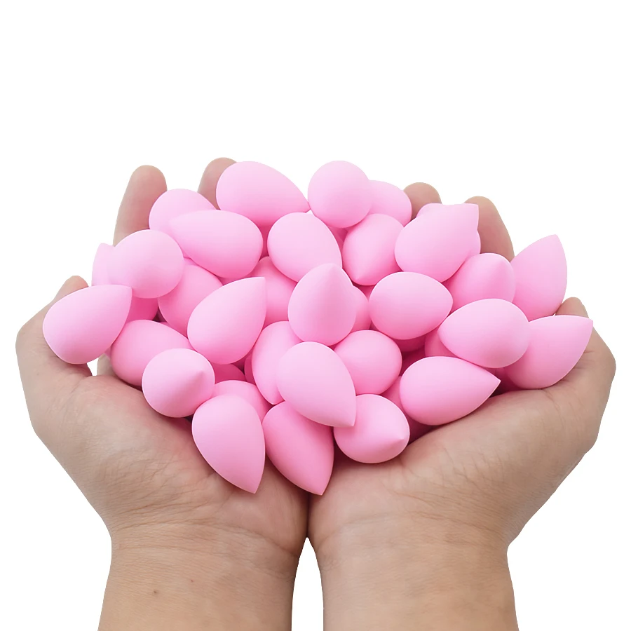 40 قطعة إسفنجة تجميل صغيرة البيض قطرة الماء ماكياج صغير مسحوق البيض نفخة الجافة الرطبة مجتمعة أدوات التجميل مع صندوق تخزين