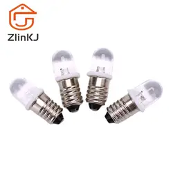 5 Pcs/lot E10 Led Bulb E10 DC 3V 4.5V Instrument Bulb E10 Indicator Bulb Old Fashioned Flashlight Bulb 2.8cm x 1cm