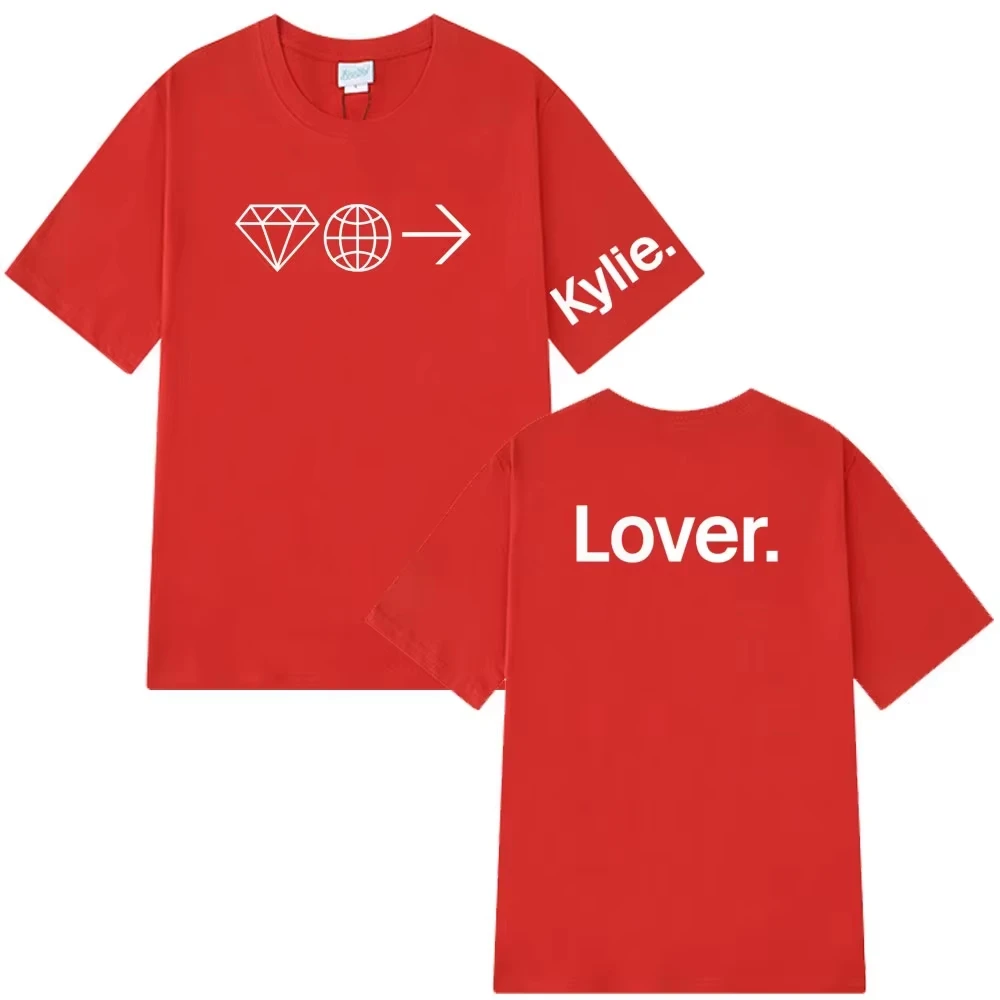 Kylie Minogue Tension Tour 2025 Fashion Print TShirt Men Women Harajuku Casual T-shirts Summer Cotton Graphic T Shirts