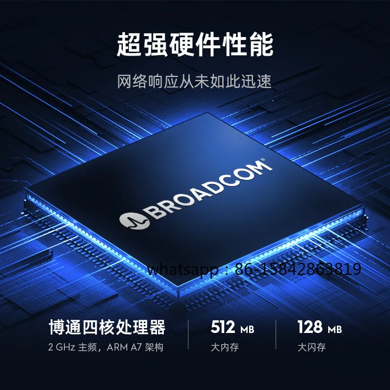 WR6500H BE6500 WiFi7 2.5G Router, Broadcom Quad-Core Mesh Router, 6.5Gbps Whole House Coverage Parental Control