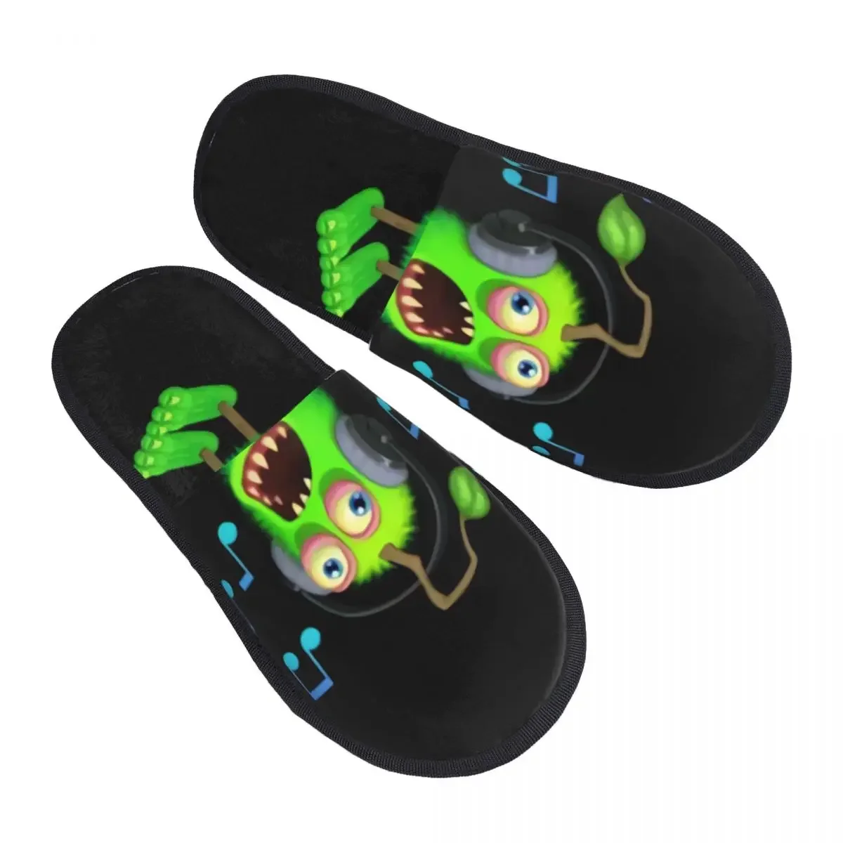 Custom My Singing Monsters Soft Memory Foam House Slippers Women Adventure Action Game Cozy Warm Anti-skid Sole Slipper