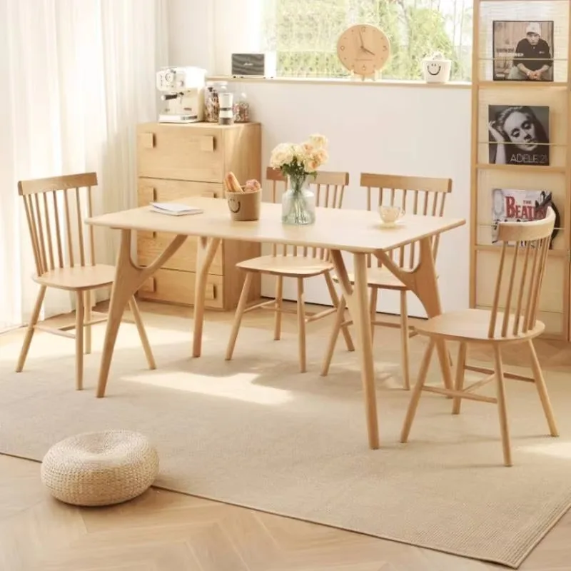 Designer Event Dining Table Wooden Waterproof Design Nordic Dining Table Kitchen Modern Wood Tavolo Pranzo Home Furniture