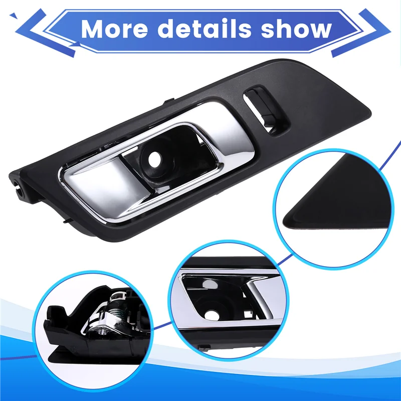 

OB-Car Inside Door Handle Chrome Trim For Ford Mustang 2015-2018 Interior Inner Handle Pull