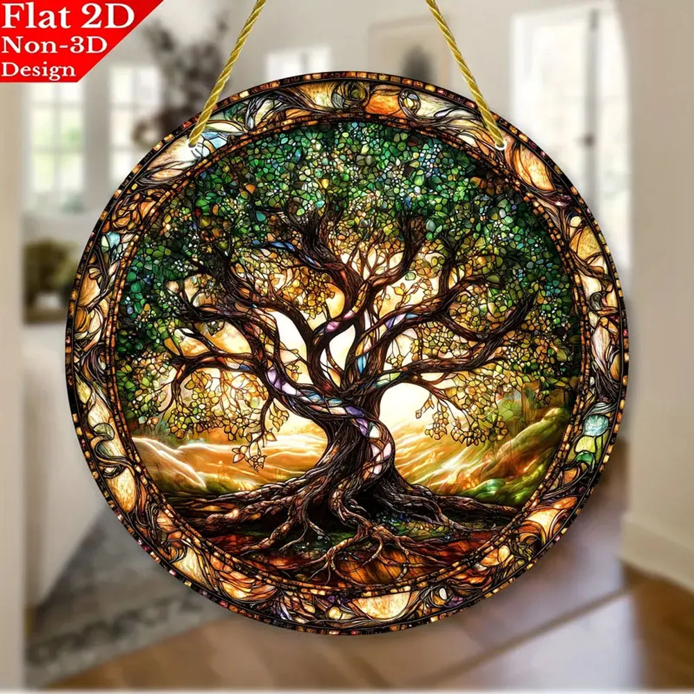 Tree of Life Suncatcher - Housewarming Gift, Artistic Hanging Decoration for Home and Garden, Wall Decor High-Quality Material