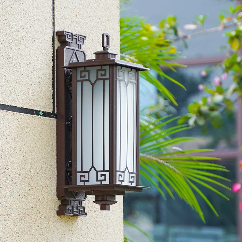 

Уличная настенная водонепроницаемая лампа для виллы, садовые настенные светильники, простые светодиодные украшения для двора, коридора, лестницы, террасы