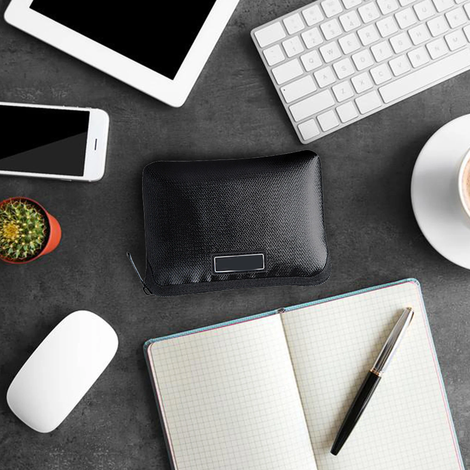 

1pc Lithium Ion Storage Bag Documents Purse Lipo Fireproof Shrapnel Proof Silicone Fiberglass Case Waterproof File