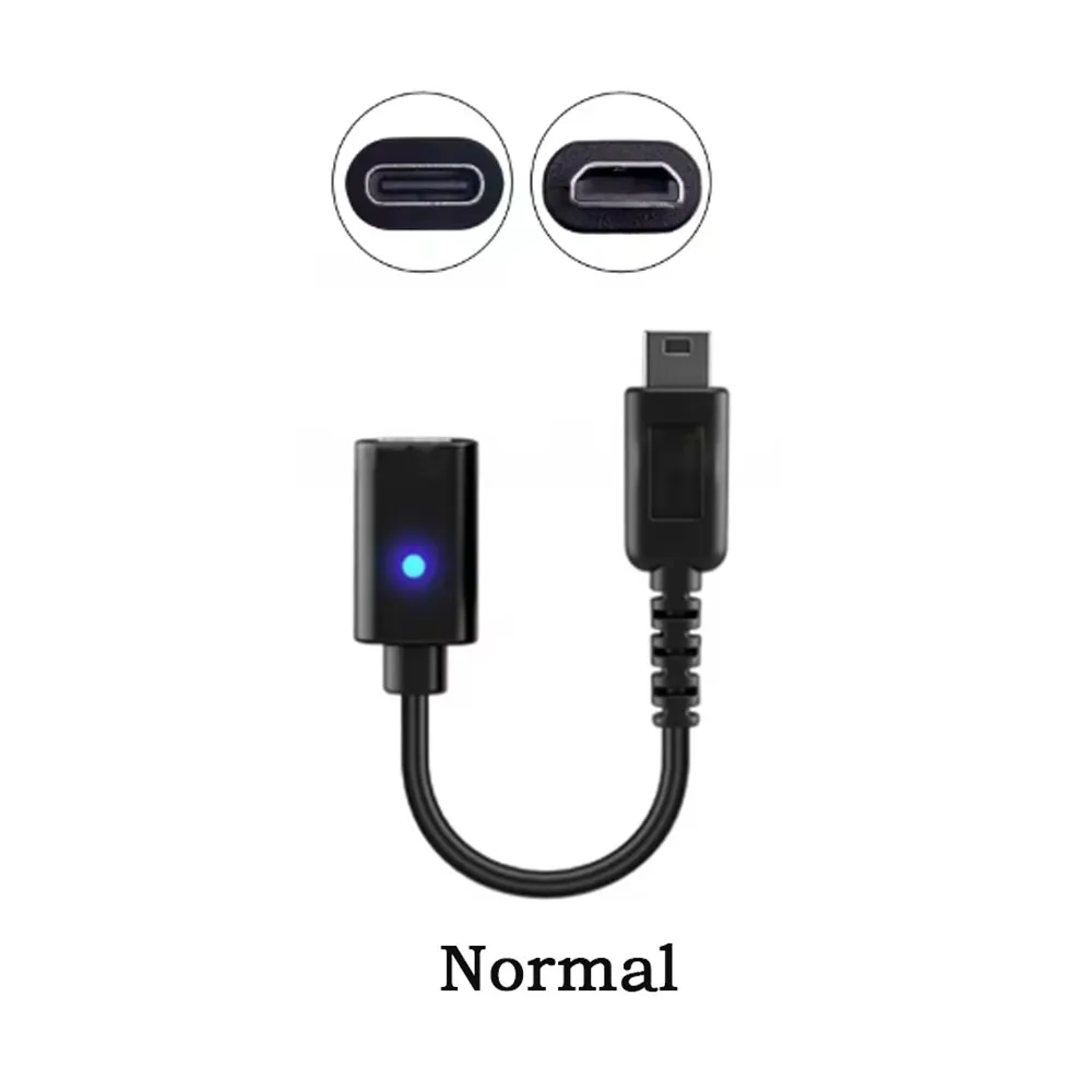 Type C Female Charging Adapter Cable For NDSL Handheld Game Console, With LED Indicator, Game Console Charger Converter Cord
