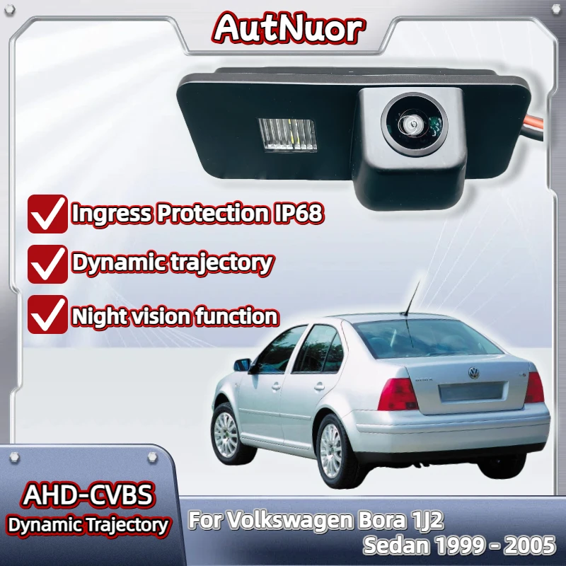 

HD камера заднего вида «рыбий глаз» для Volkswagen Bora 1J2 Sedan 1999-2005 ночного видения резервная парковочная камера заднего вида CCDBora 1J2 седан