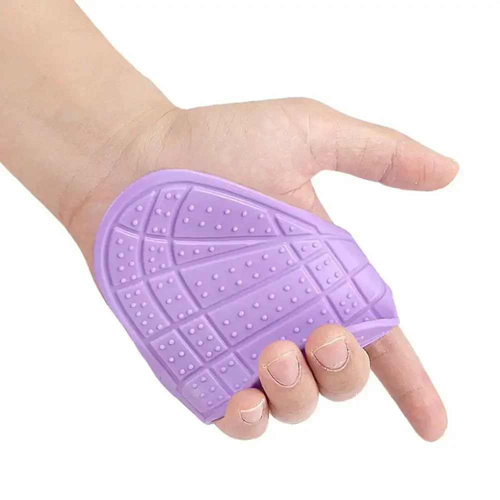 1 Paar Silikon-Griffpolster für Gewichtheben, Handschuhe, rutschfeste Handflächenschutz-Handgriffe für Unisex, Hantel, Klimmzug, Krafttraining – Detail 6