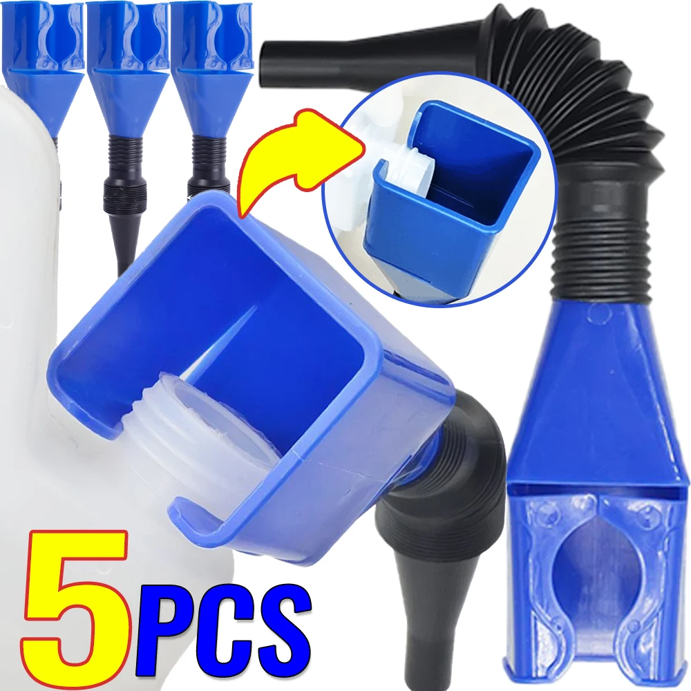 

5/3/1pcs Telescopic Car Refueling Funnel Universal Engine Oil Gasoline Filter Transfer Funnels Tool Foldable Portable Funnels