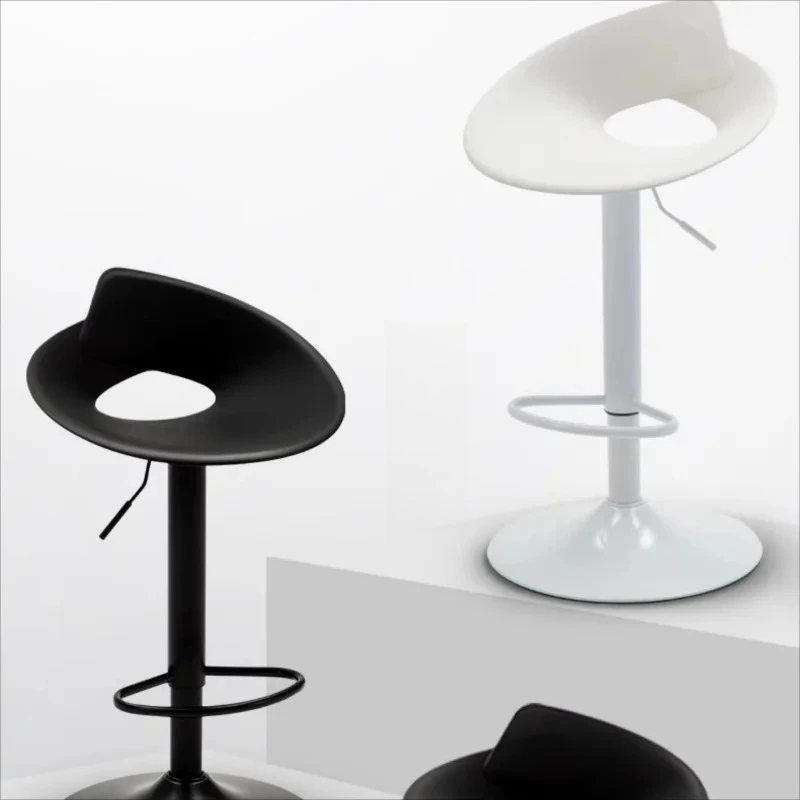 

Минималистичные дизайнерские барные стулья для ресепшена, поворотные, с регулировкой высоты, со спинкой, для отдыха, для дома