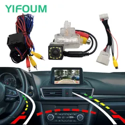 Fisheye Dynamic Trajectory HD Car Rear View Backup Camera For Mazda 3 BM BN Hatchback 2013-2017 2018 & Original Factory Screen