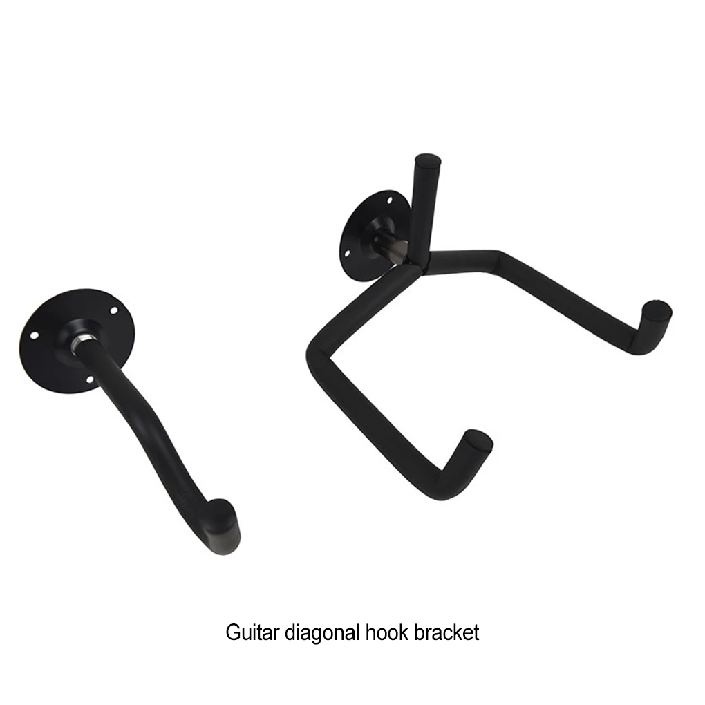 2pcs/set Universal Fit Guitar Wall Hanger Durable And Heavy-duty Save Space Guitar Wall Mount Stand