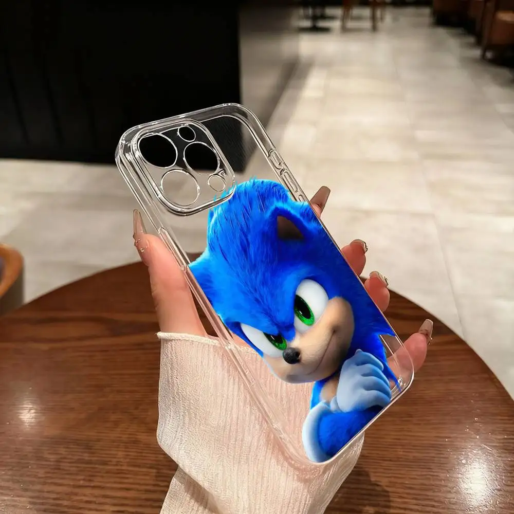 

The H-HedgehogES Game S-Sonic-ccES Phone Case For iPhone 17 16 15 14 13 12 11 Mini Pro Max Plus Transparent Cover