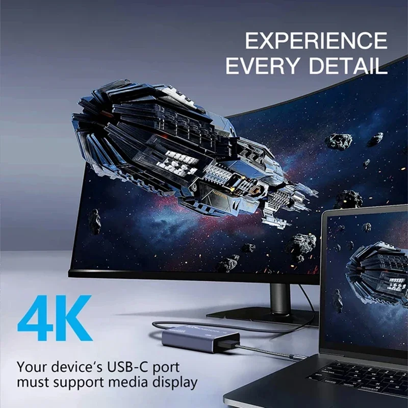 Tarjeta de captura de vídeo Compatible con 4K 60Hz 30Hz USB 3,0 C 1080P 60Fps 30Fps HD grabadora captura para juegos en vivo