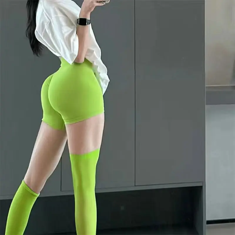 Ladies Summer New Style 2025 Fashion Slim Simplicity Temperament Solid Color High Waist Sports Hip Lifting Fitness Yog Pants