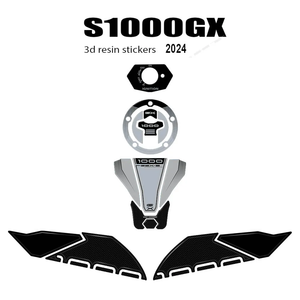 For GSX-S1000GX GSX S 1000 GX 2024 Accessories Motorcycle Tank Pad 3D Epoxy Resin Sticker Protection Kit