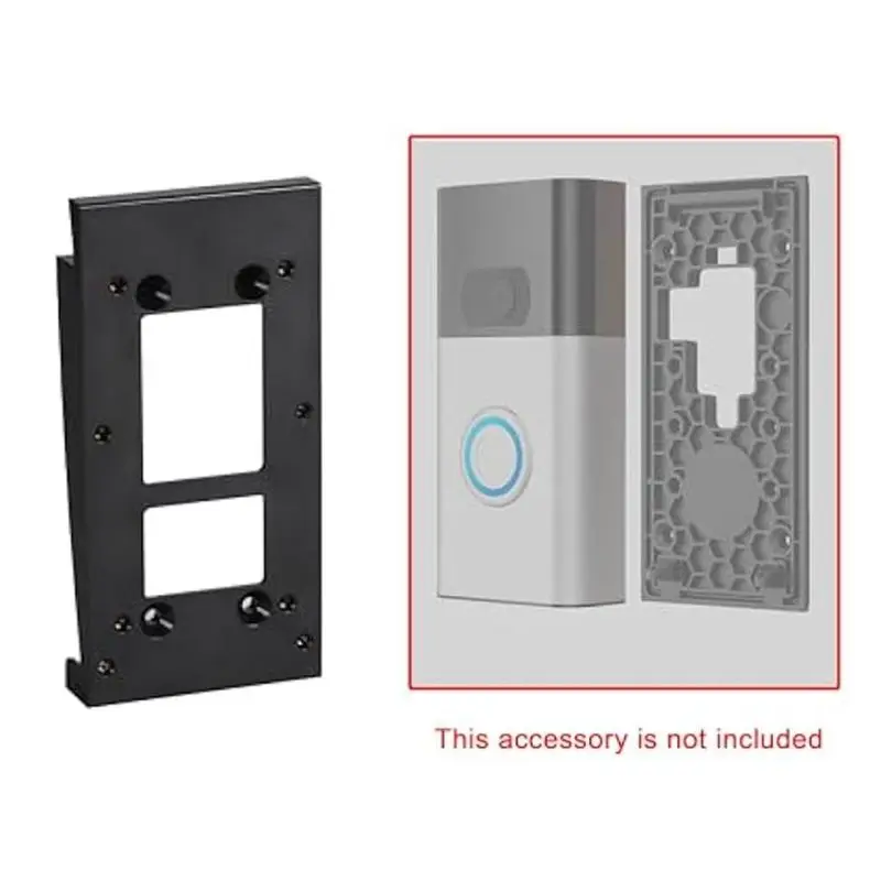 LICE-2Pcs Vinyl Siding Doorbell Mount Vinyl Siding Angle Adjustment Mount For Ring Video Doorbell 2 (2020 Release)/3Plus/4