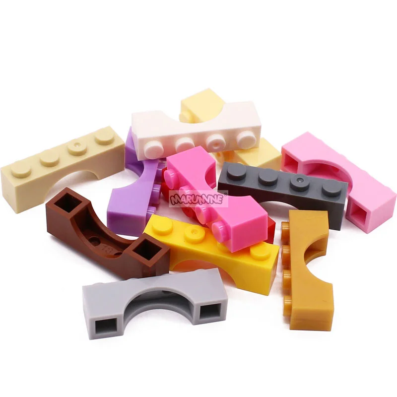 Marumine MOC Building Block Classic Arch 1x4 compatible 3659  Bricks 100 PCS DIY Assembly Parts Educational Kids Toy Accessories