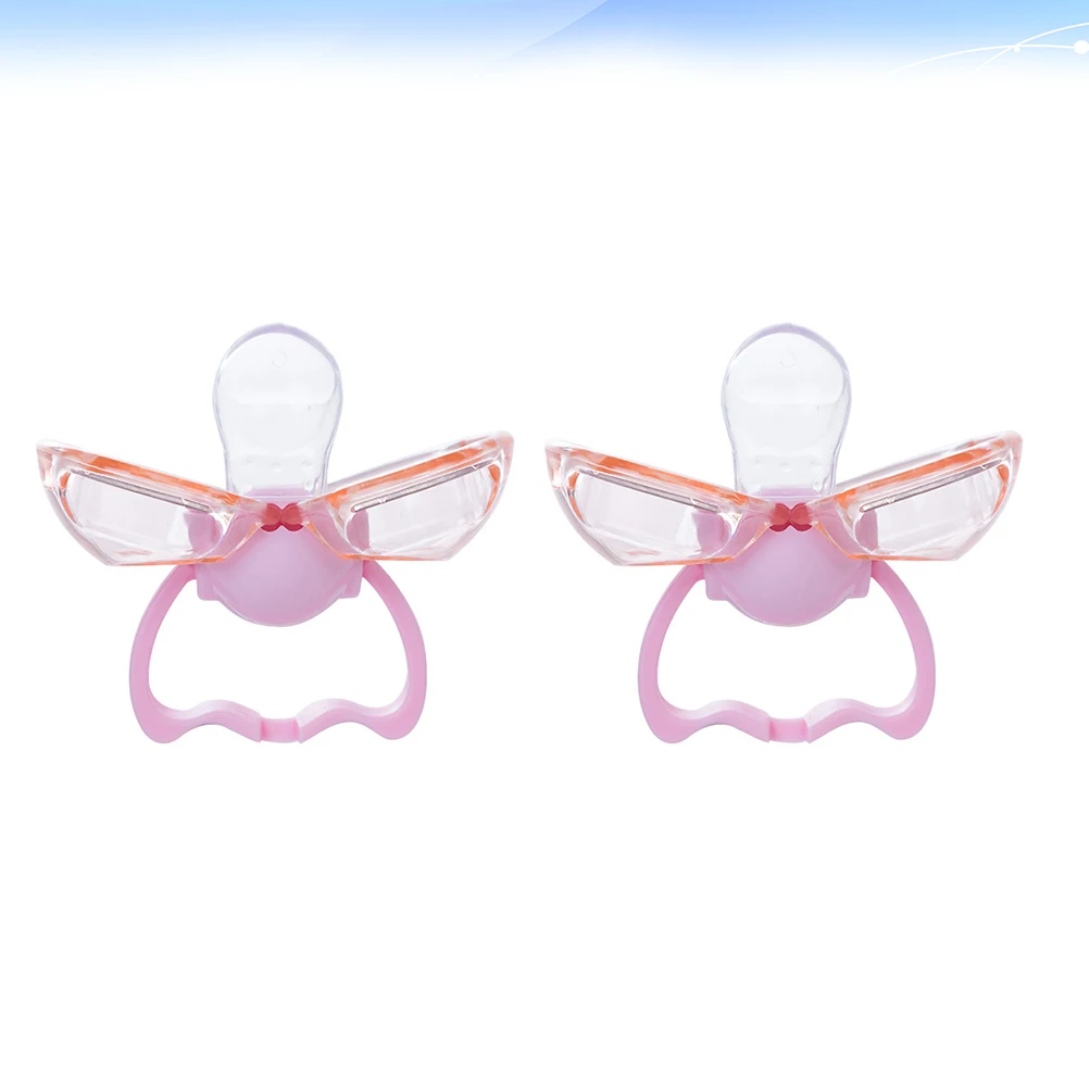 

2pcs Silicone Baby Pacifier Nursing Accessories Soother Molar Newborn Safe Durable Grade PP Material