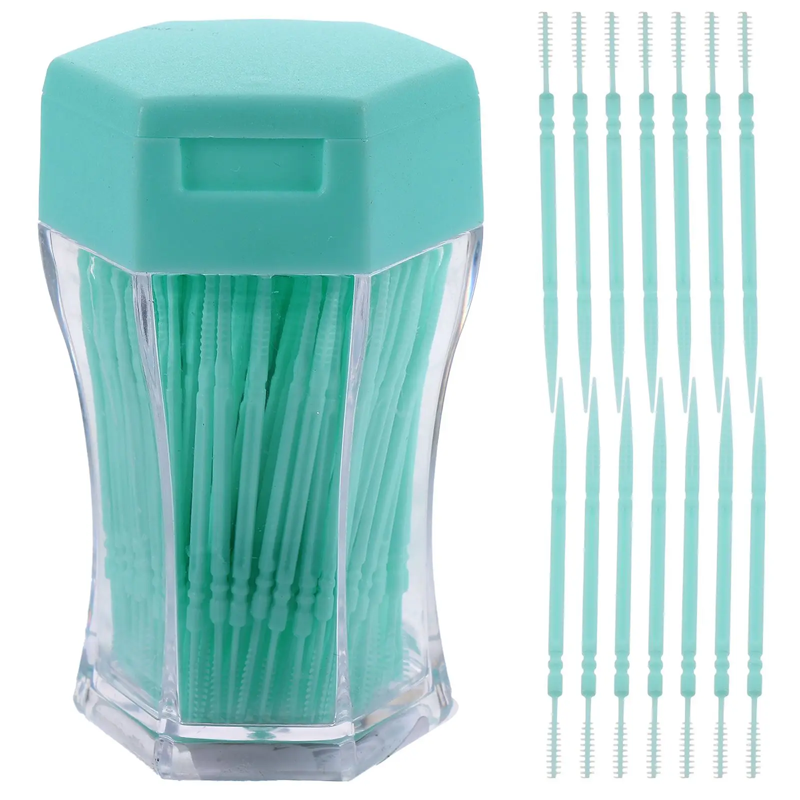 Toothpick Brushing Dental Floss Cleaners Double Head Interdental Travel Toothbrush