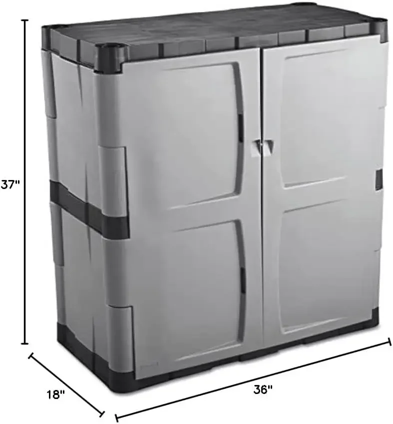 Freestanding Storage Cabinet with Doors, 18