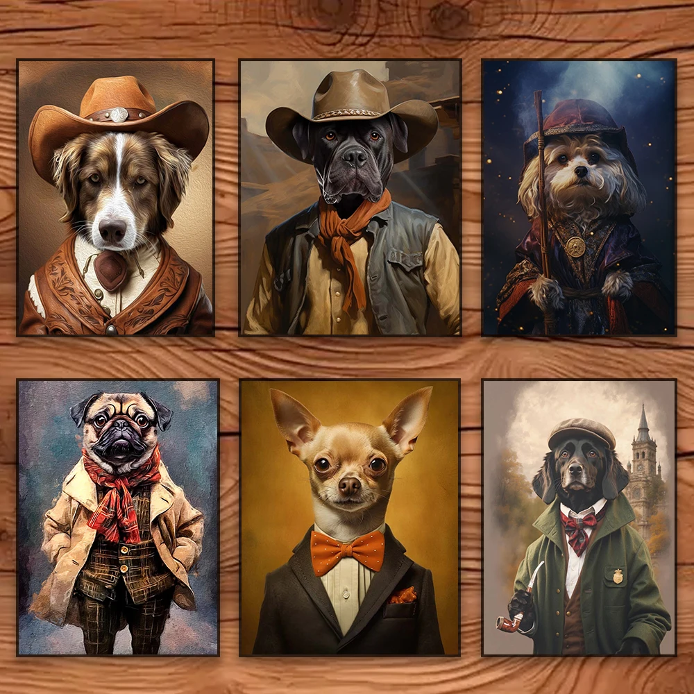 

Billiard Pet Portrait Personalized Poster Custom Dog Portrait from Photo Prints Poker Pet Portrait Canvas Painting Funny Gifts