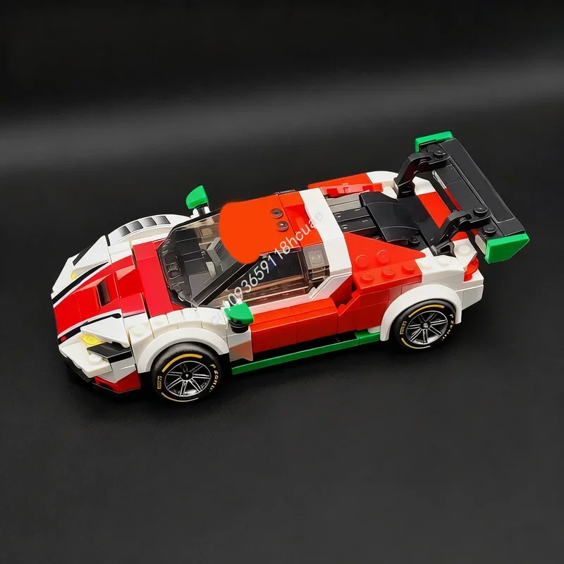 375 elementów MOC Ferrariesd Corsa Horizon City Champions Supercar Model Klocki Konstrukcyjne Zestaw do Składania DIY Pomysł na Prezent Świąteczny Zabawki dla Dzieci