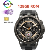 4G Android System Q85 Smart Watch GPS WIFI SIM Card 1.43inch AMOLED Screen Side Rotating 200W Camera For Men Smartwatch