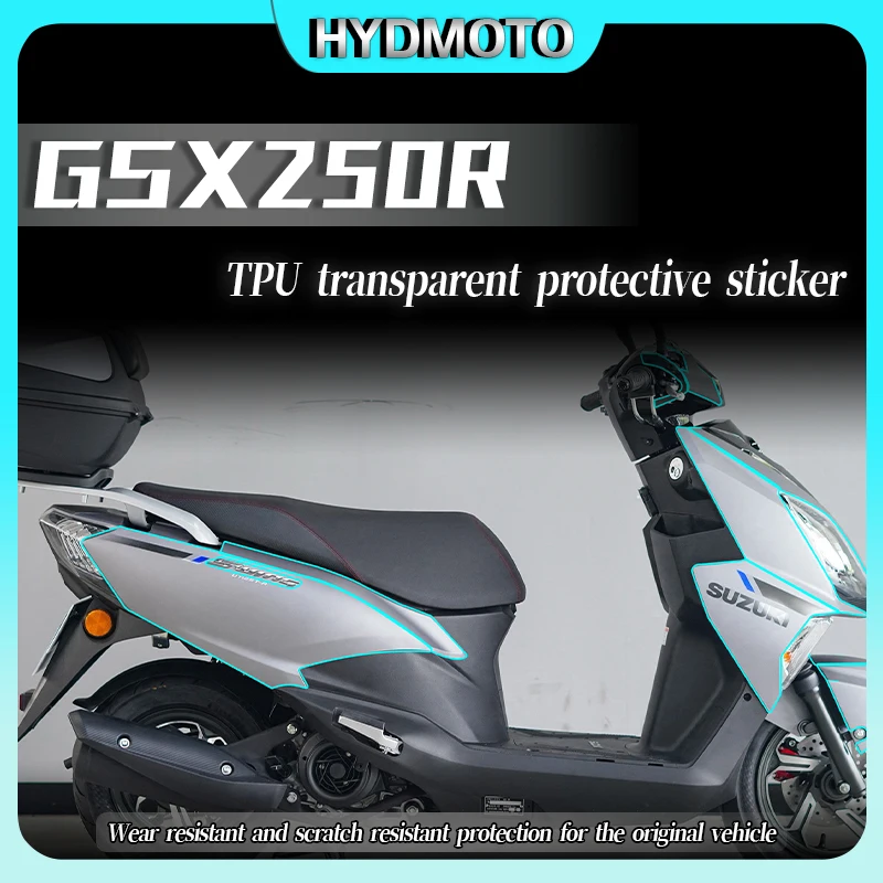 For Suzuki UY125 UY 125 invisible car cover film instrument headlight transparent protective film fuel tank sticker modification