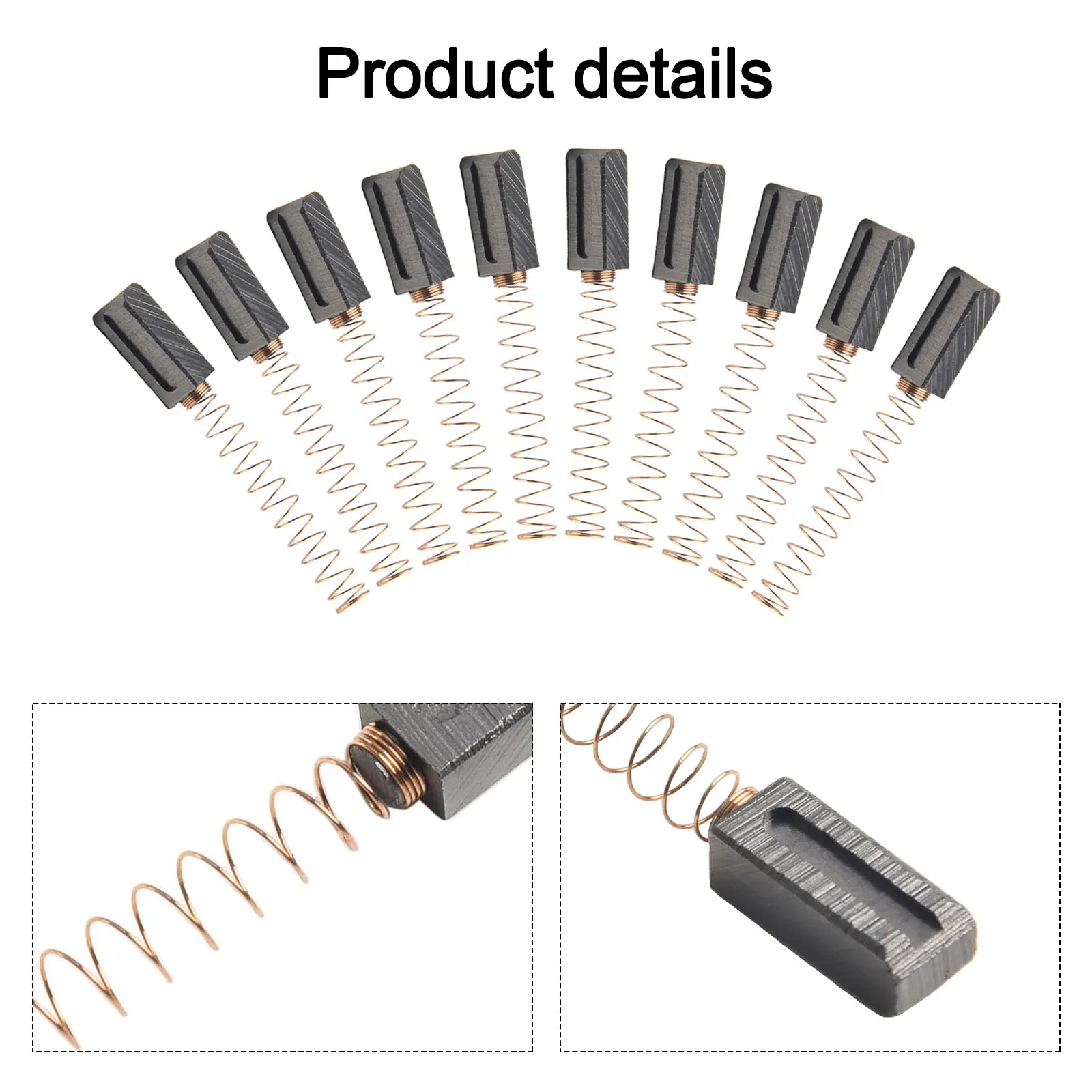 Accessories Useful Parts Practical High Carbon Brush 10 Pairs for Air Carbon Brush For Motor Accessories Useful