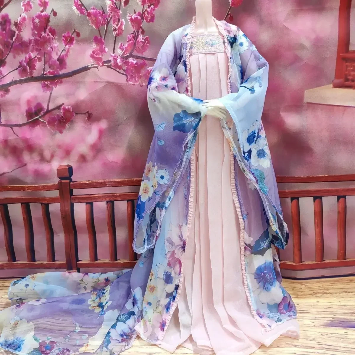 Poppenkleertjes voor 60 cm Bjd-pop Hanfu oude stijl kostuum prinses meisje speelgoed aankleden speelhuis 1/3 popaccessoires, geen pop