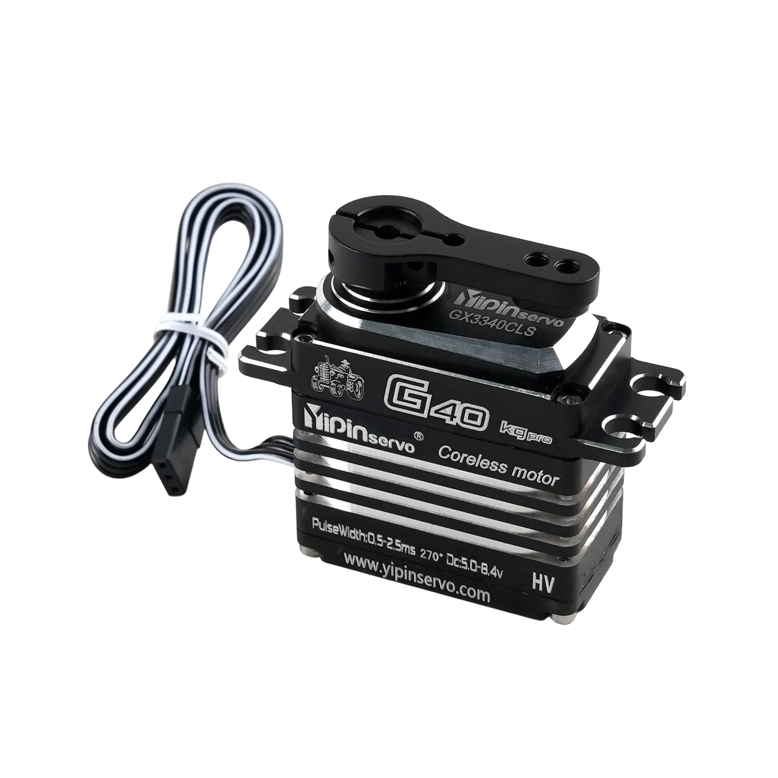 40KG 풀 메탈 디지털 서보 코어리스 모터 180/270도 제어 가능한 각도 서보 DIY 부품 RC 자동차 로봇 모델 장난감용