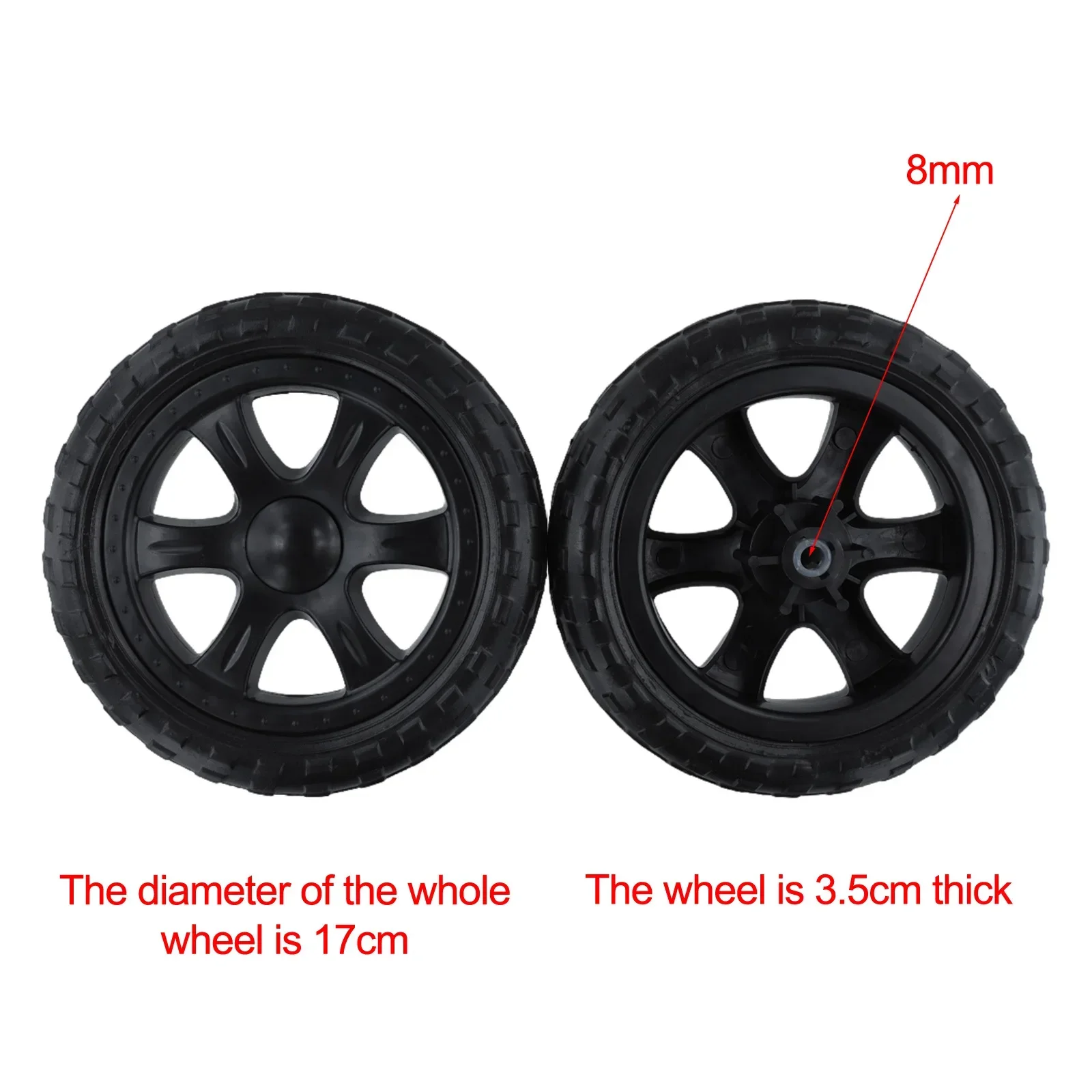 2pcs Rubber Caster Wheelbarrow Replacement Wheel Tire For Hand Truck Rubber Caster Wheels Replacements For Shopping Carts Wagons