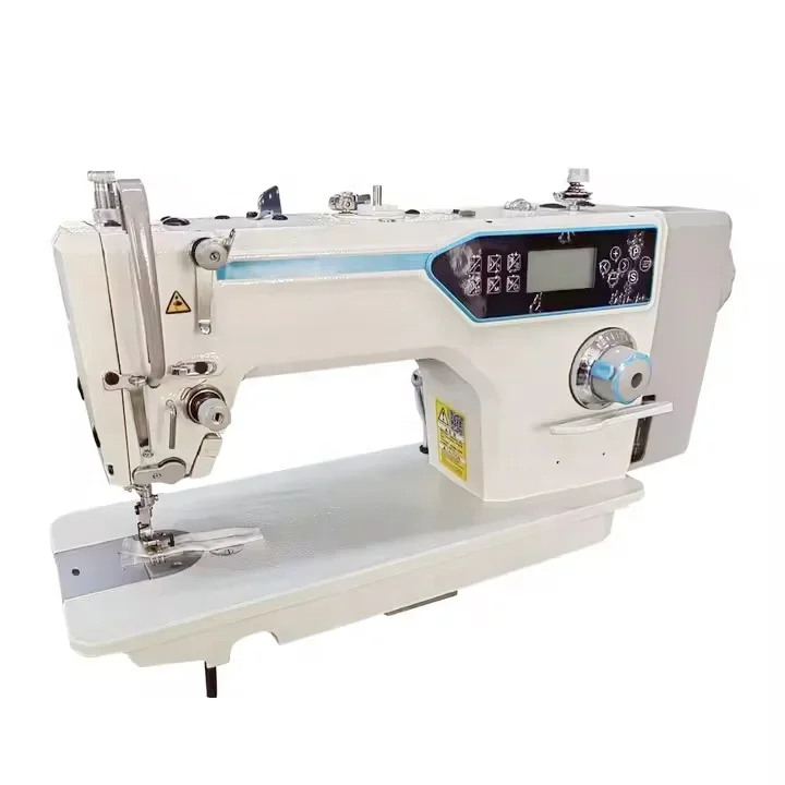 QK-800-A6 Single Needle High-Speed Computerized Automatic Flat-Bed Lock-Stitch Industrial Sewing Machine with Motor