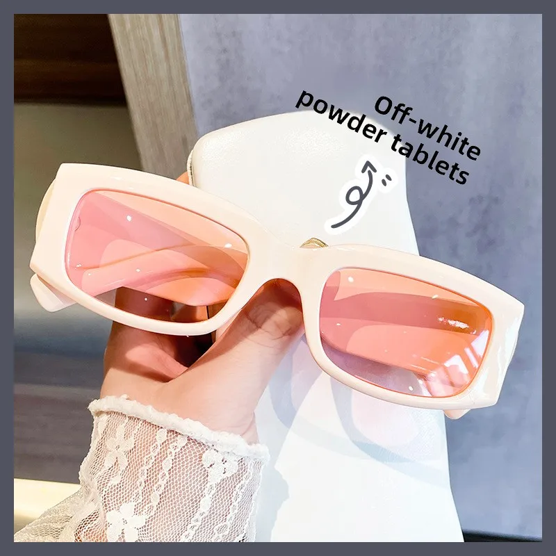 Sunglasses Summer Travel Anti-ultraviolet Strong Light Street Shot Concave Shape Showing Face Small Sunglasses