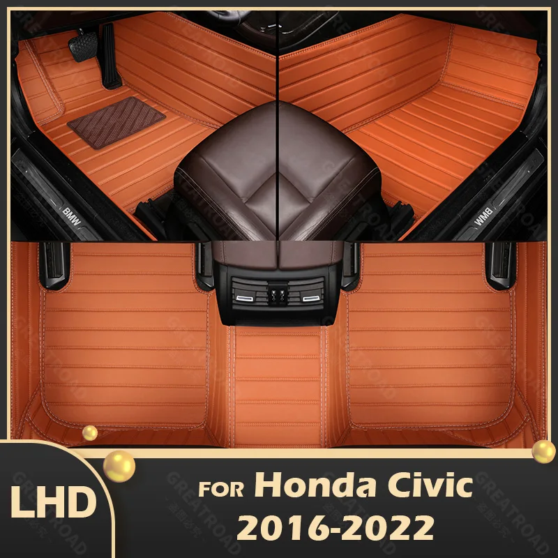 

Автомобильные коврики для Honda Civic 2016, 2017, 2018, 2019, 2020, 2021, 2022