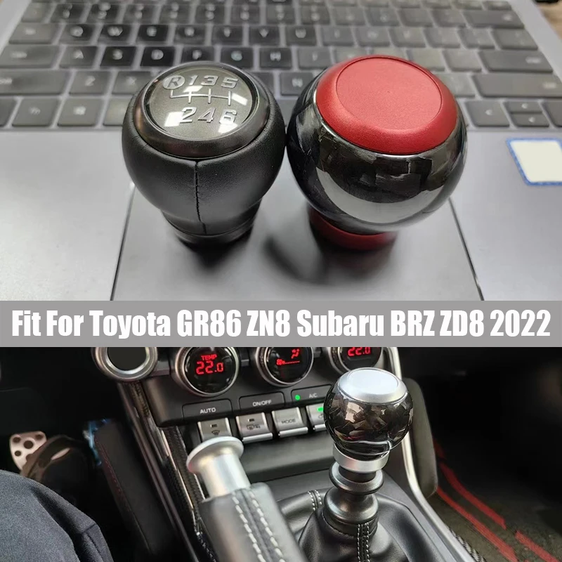 

Fit for Toyota GR86 ZN8 Subaru BRZ ZD8 2022 Carbon Fiber Shift Knob Design Automotive Interior Accessories Easy Installation