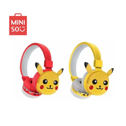 Nuevos auriculares Bluetooth de bolsillo Monster Pikachu, auriculares inalámbricos con dibujos animados de Anime, auriculares de alta calidad con micrófono de regalo