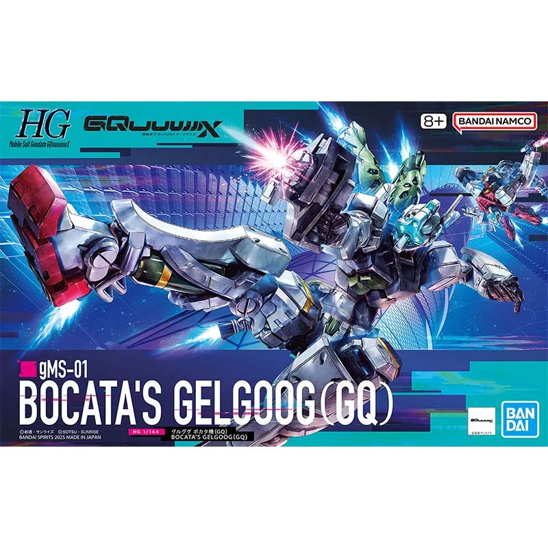 Bandai Gundam Modellbausatz HG MSGG Bocata Gelgoog GQ GQuuuuuuX Anime Figuren Gunpla Bausatz Actionfigur Spielzeug für Jungen Geschenk