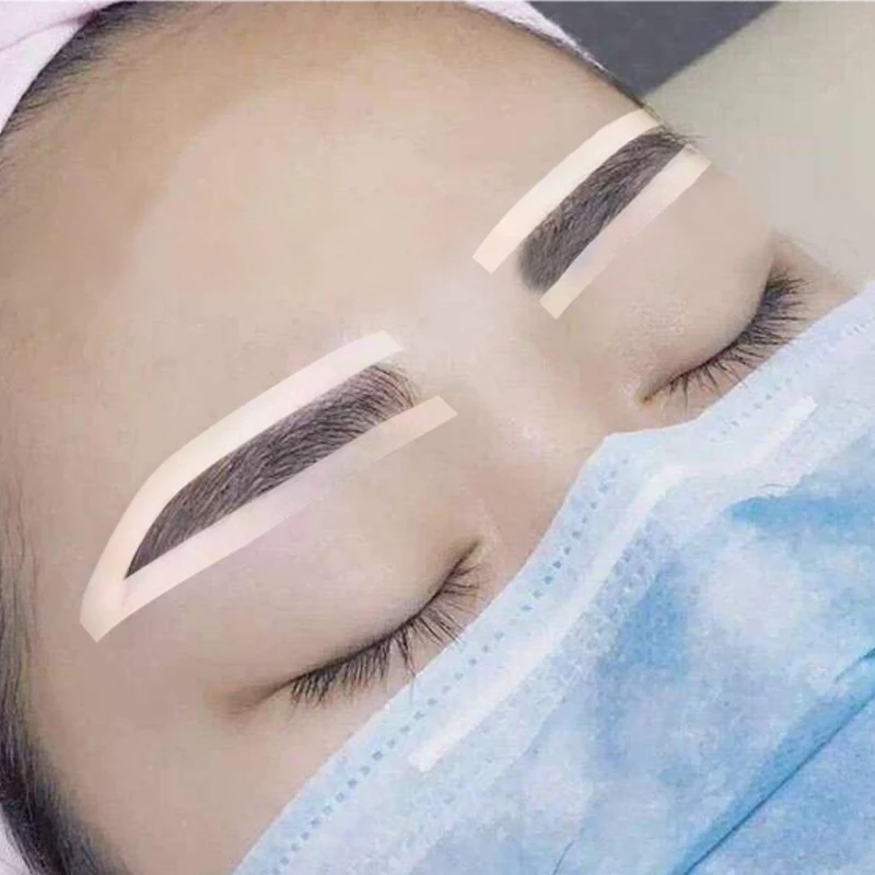 Disposable PVC Eyebrow Design Stencil Eyebrow Tint Airbrush Auxiliary Sticker For Brows Shaping With Single Eyebrowstype Option