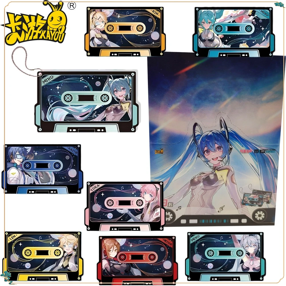 

New Genuine KAYOU Hatsune Miku Popular Anime Peripheral Acrylic Pendant Cartoon Q-version Exquisite Backpack Pendant Kids Gifts