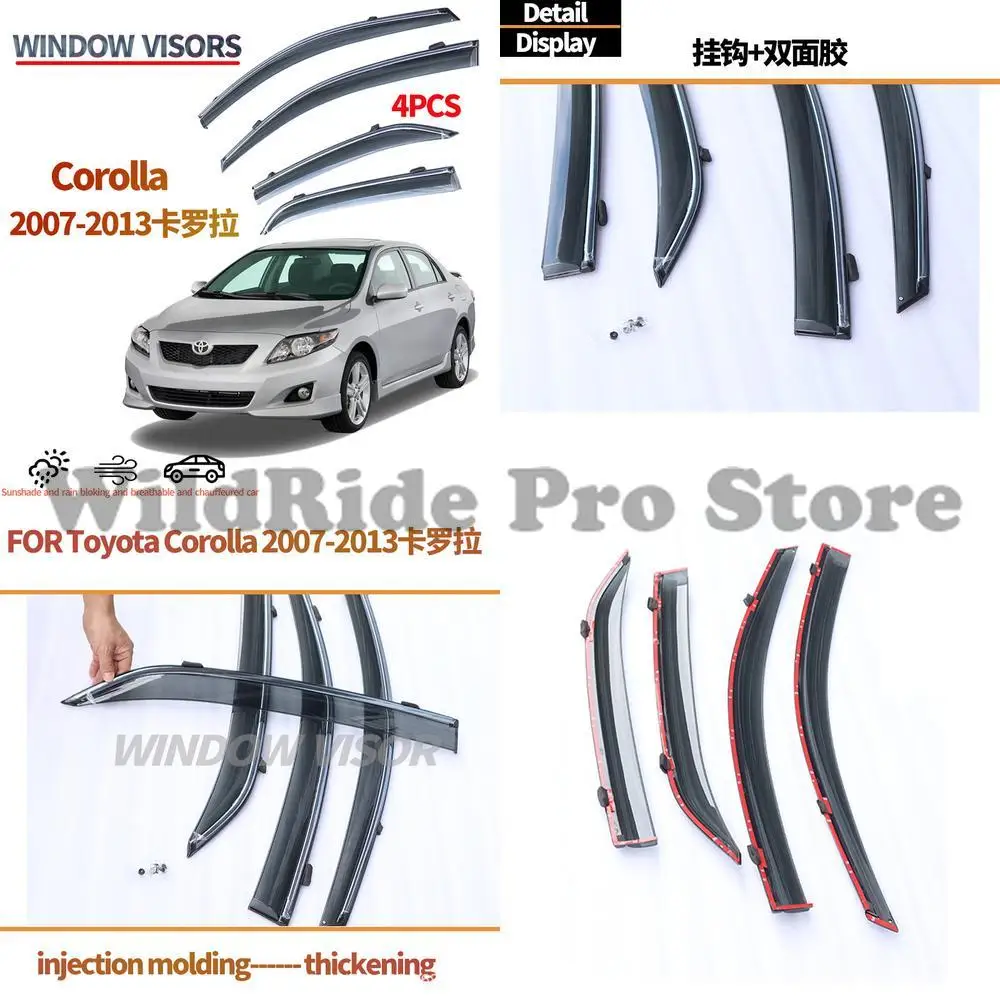 

1 set For Toyota Corolla Window Visor 2007-13 Rain Guard