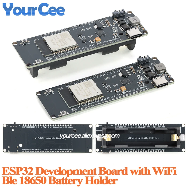 Esp32 Battery Holder Lipo - ESP32 Development Board with WiFi Ble