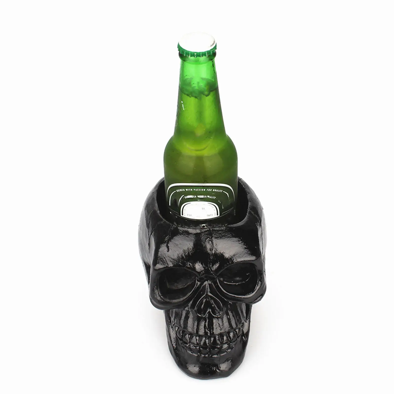 Pencil Holder Flowerpot Desktop Decoration Makeup Tools Storage Skull Head Ornament