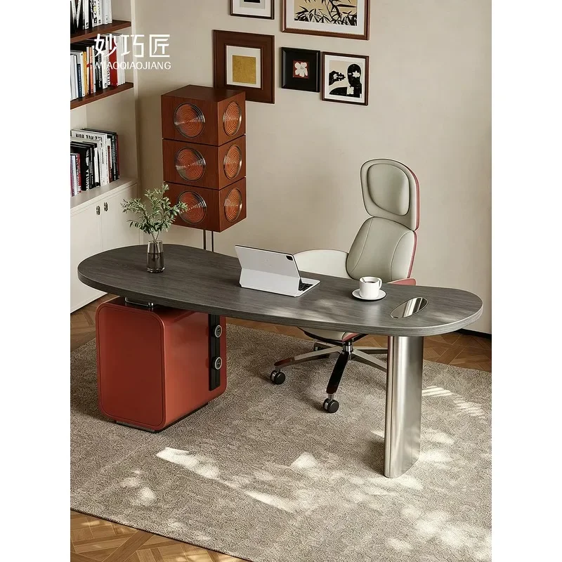 Hi Italian Minimalist Solid Wood Desk Home Office Writing Table Large Computer Desk