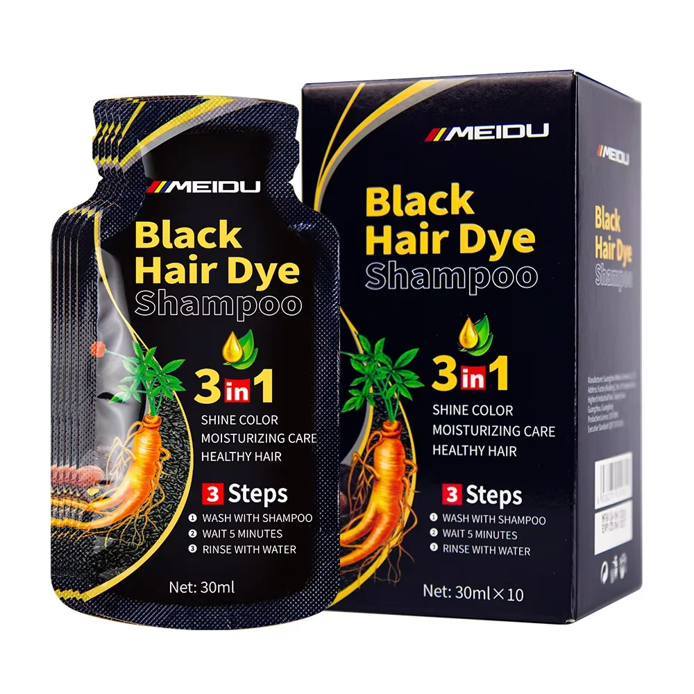 30 ml/500 ml 3-in-1 schnelles Haarfärbe-Shampoo, natürliches schwarzes Kräuter-Haarfärbemittel, spendet Feuchtigkeit, milde Haarfärbe-Conditioner, Haarpflegeprodukte – Detail 18