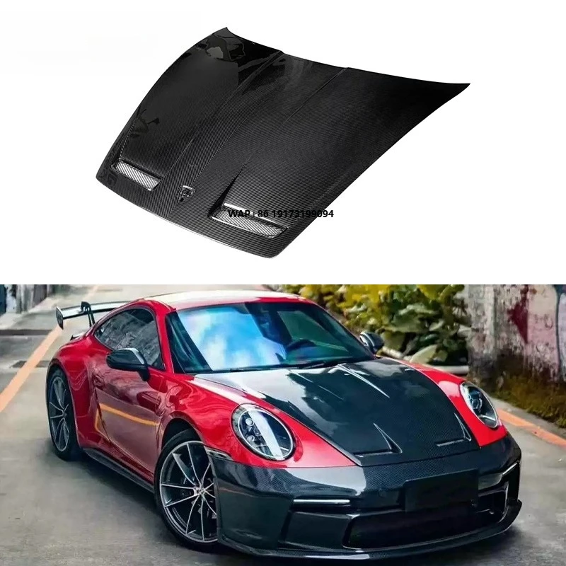 

992 Carbon Fiber Engine Hood Bonnet Cover for 911 992 992.1 992.2 2022+ Car Auto Parts Accessories Body Kit